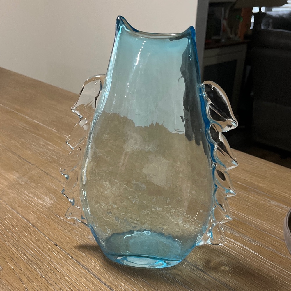 1970’s Mouth Blown glass vase